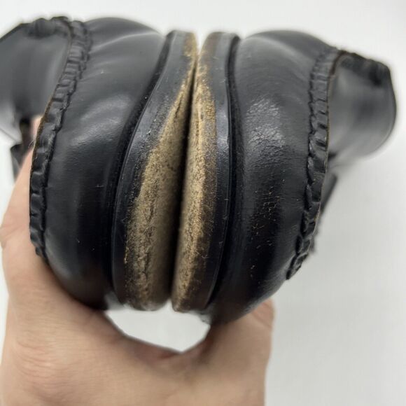 Florsheim Men's Loafer Dress Shoes Black Leather Moc Toe Tasseled Slip On 9.5 D - Picture 8 of 11